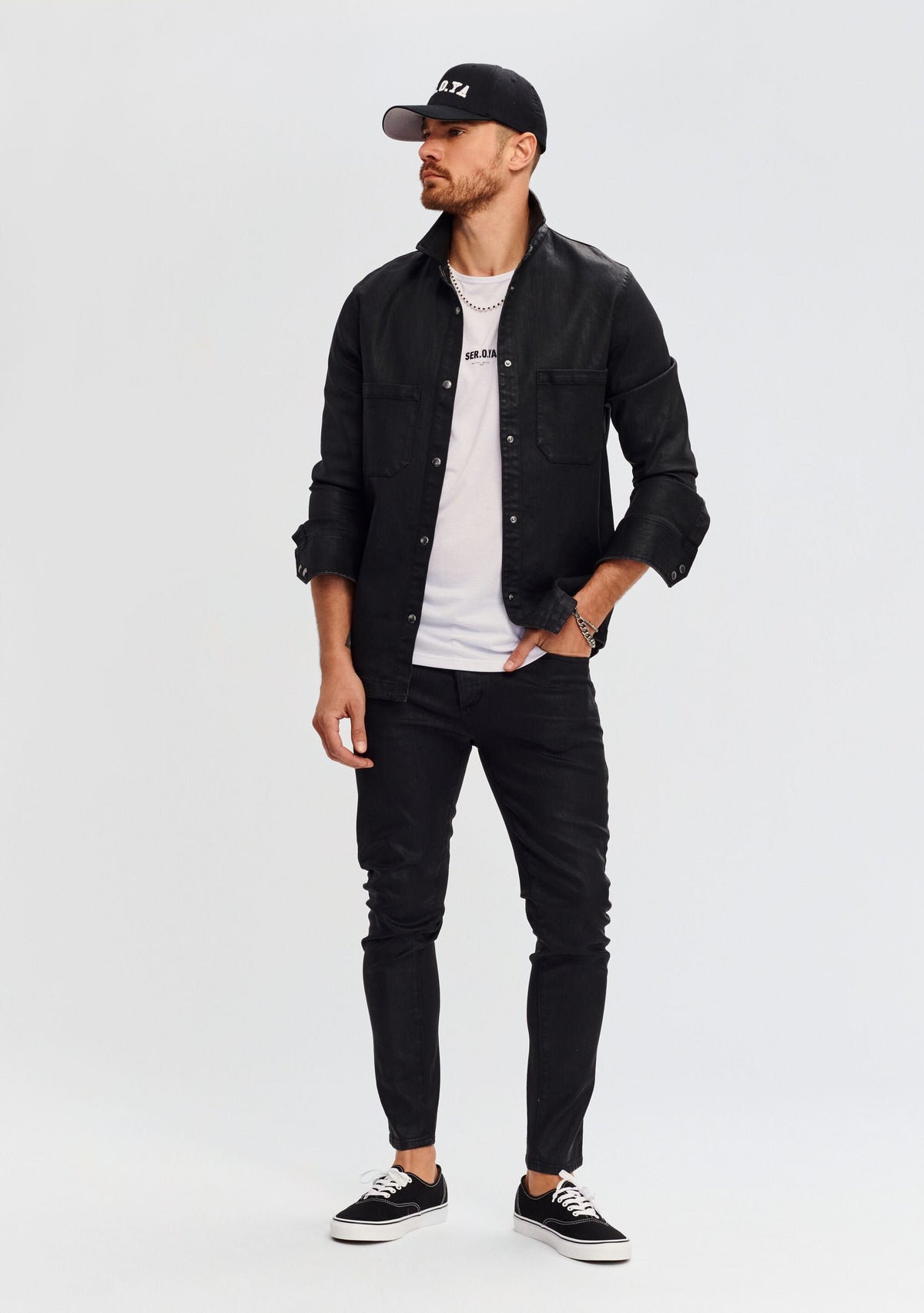 Marcus Coated Denim Shirt