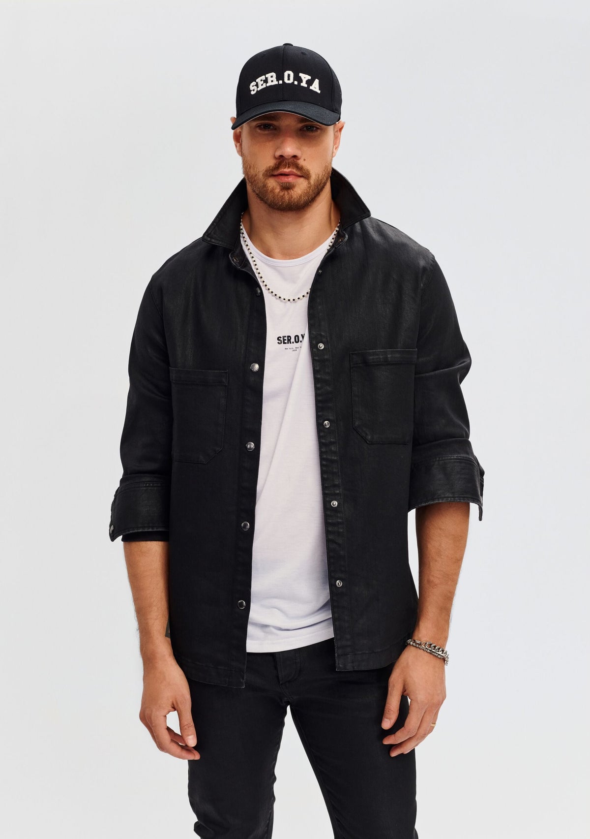 Marcus Coated Denim Shirt