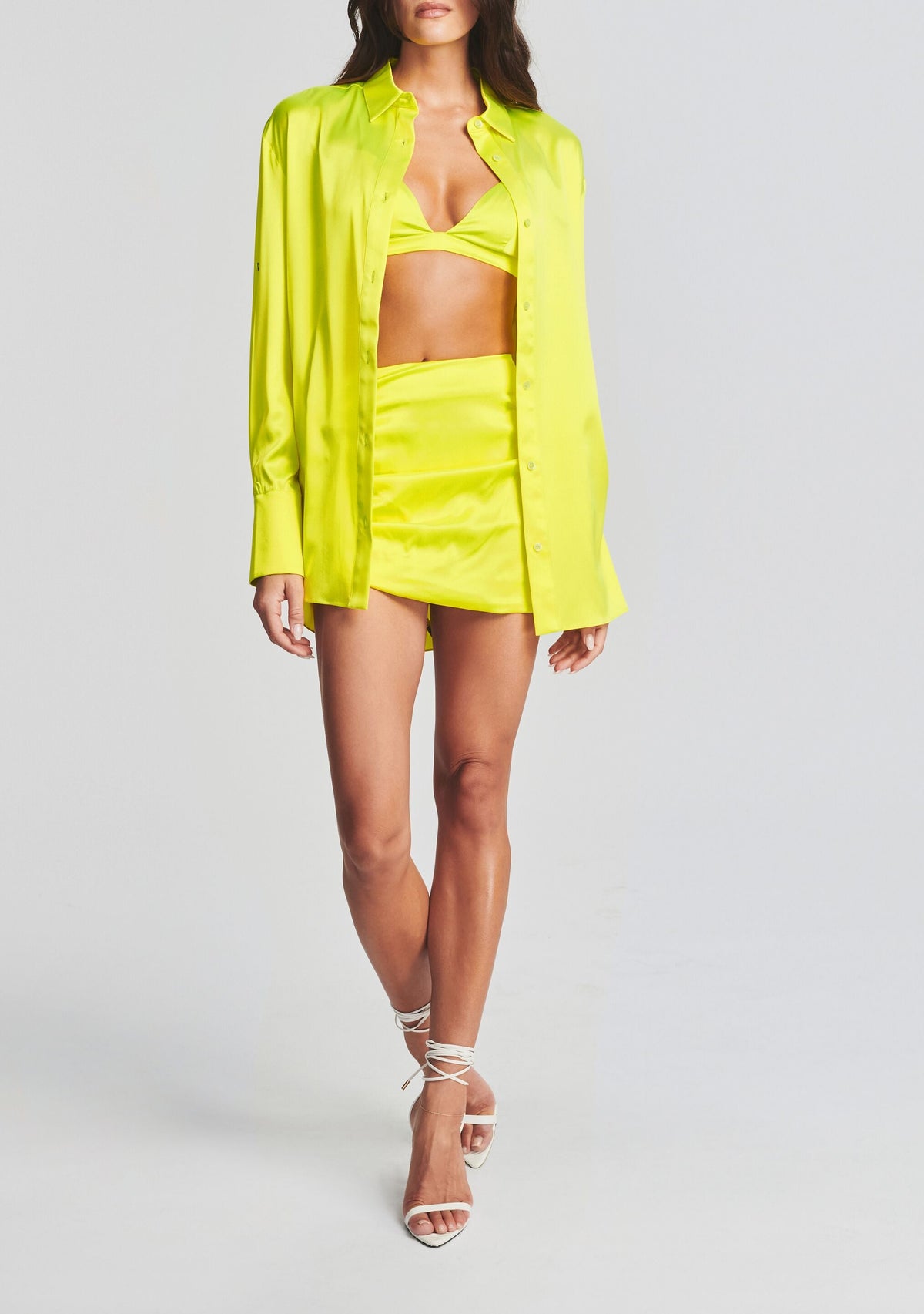 Sapo Silk Mini Skirt