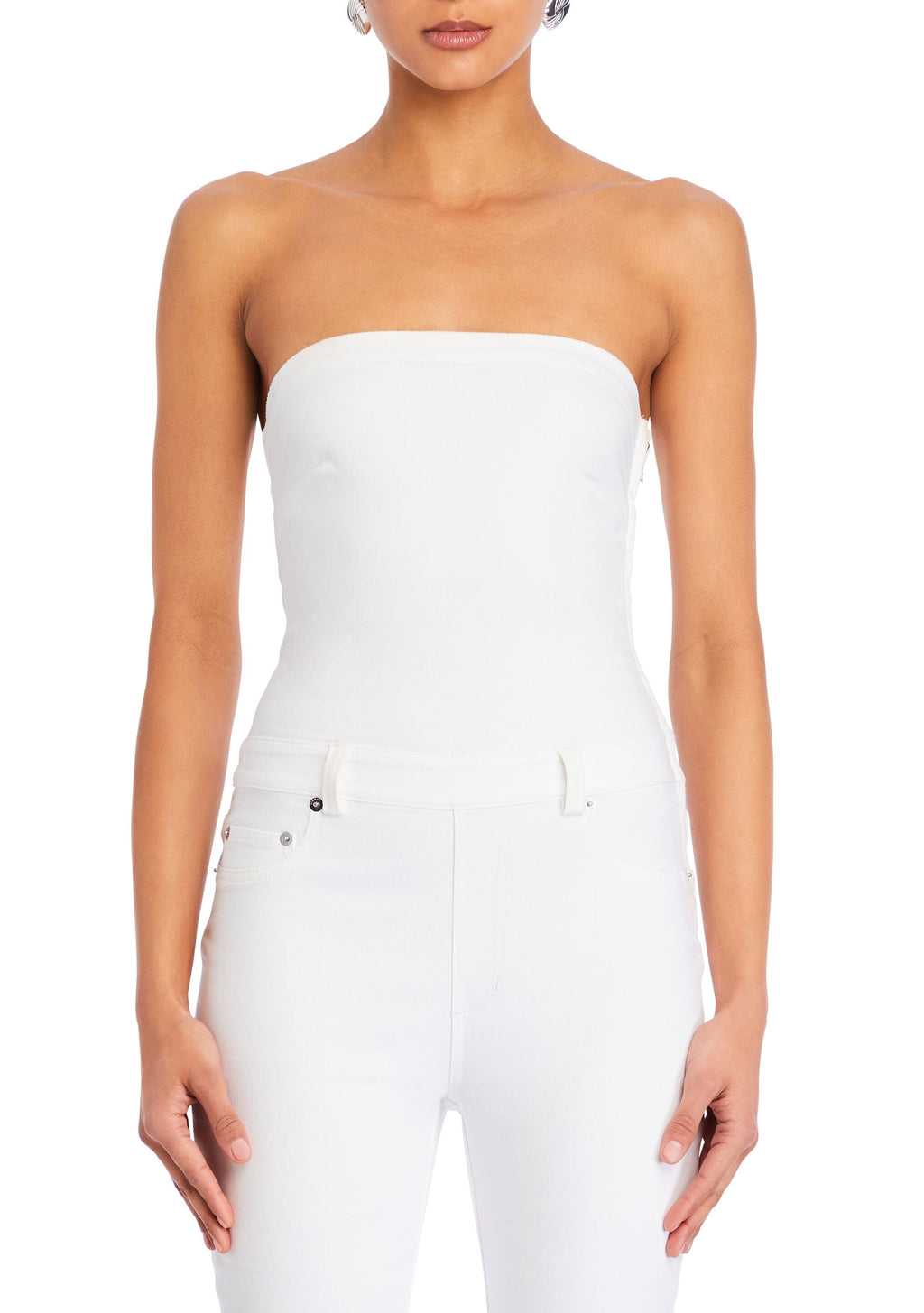 Jeanette Stretch Denim Jumpsuit