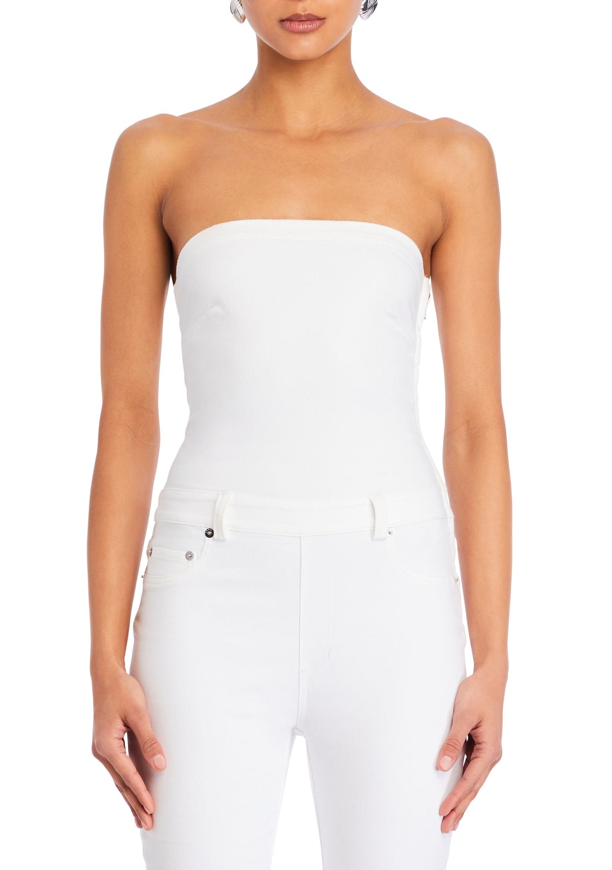 Jeanette Stretch Denim Jumpsuit