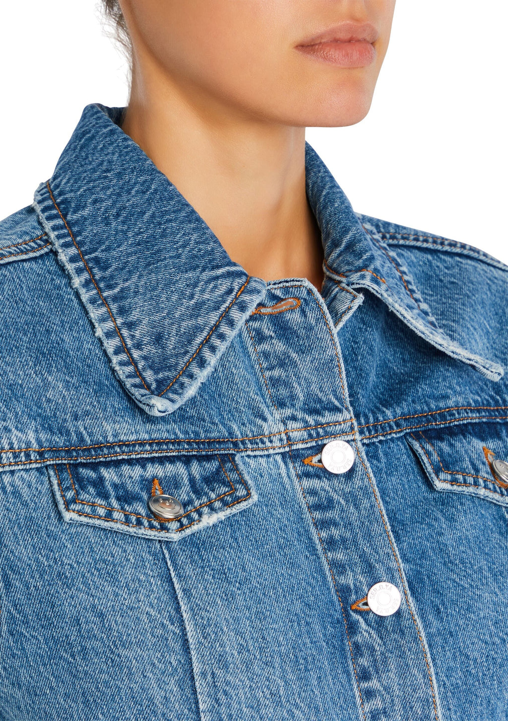 Mabel Fitted Denim Jumpsuit