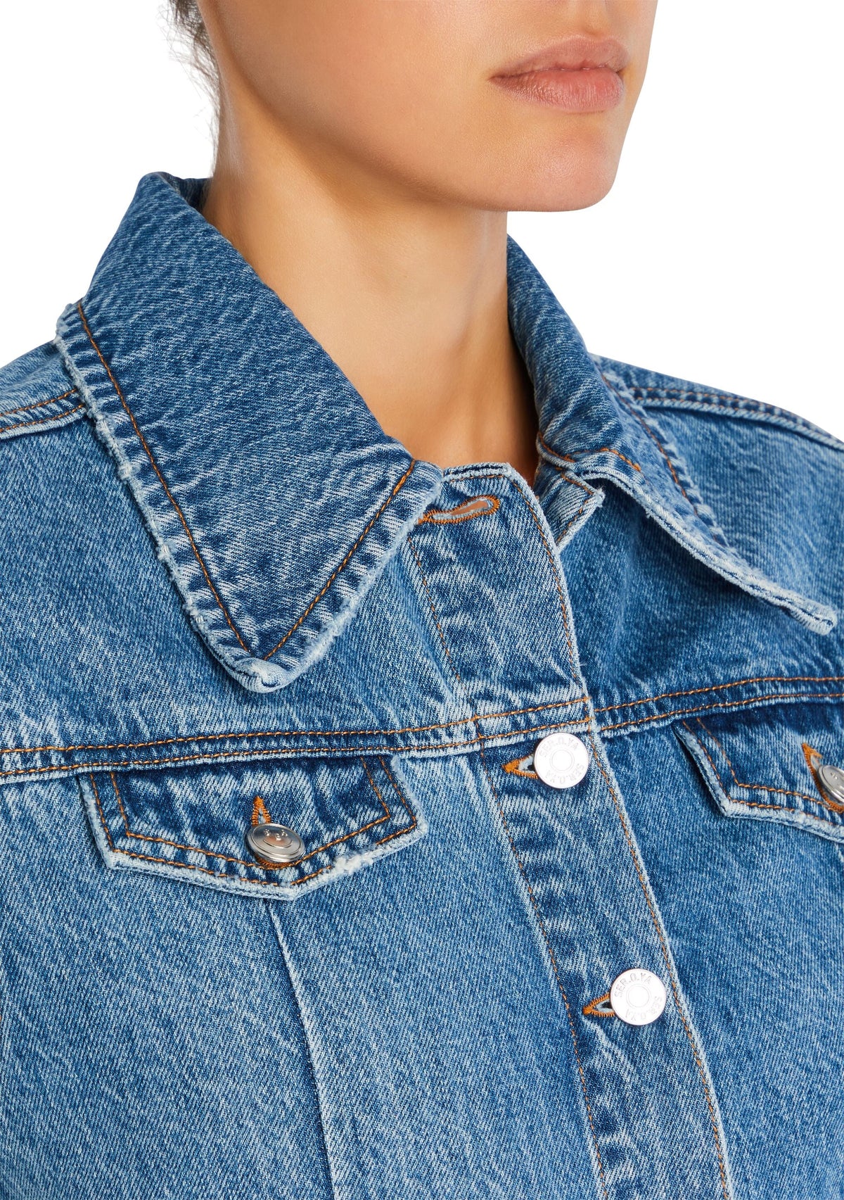 Mabel Fitted Denim Jumpsuit