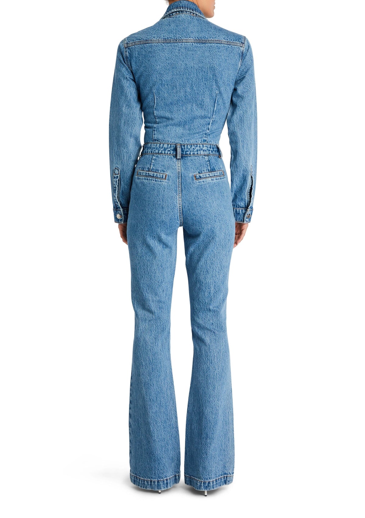 Mabel Fitted Denim Jumpsuit