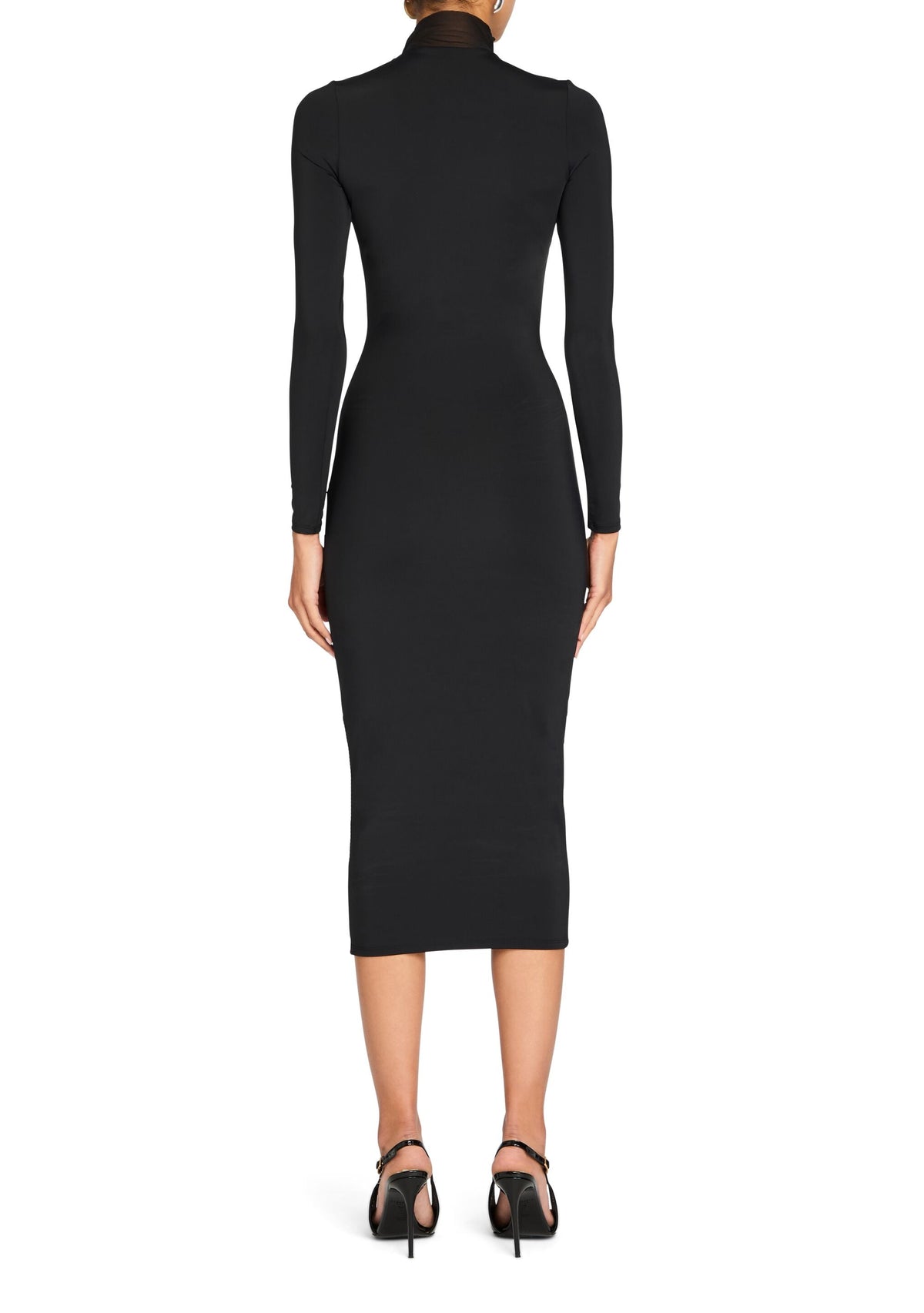 Priyanka Mesh V-Cut Midi Dress
