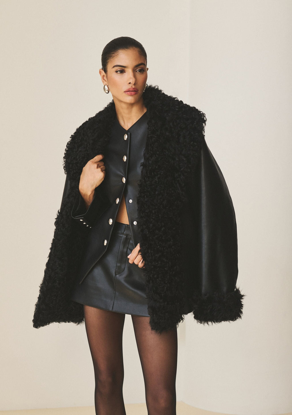 Roxanne Vegan Leather Coat