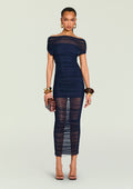 Noel Mesh Midi Dress