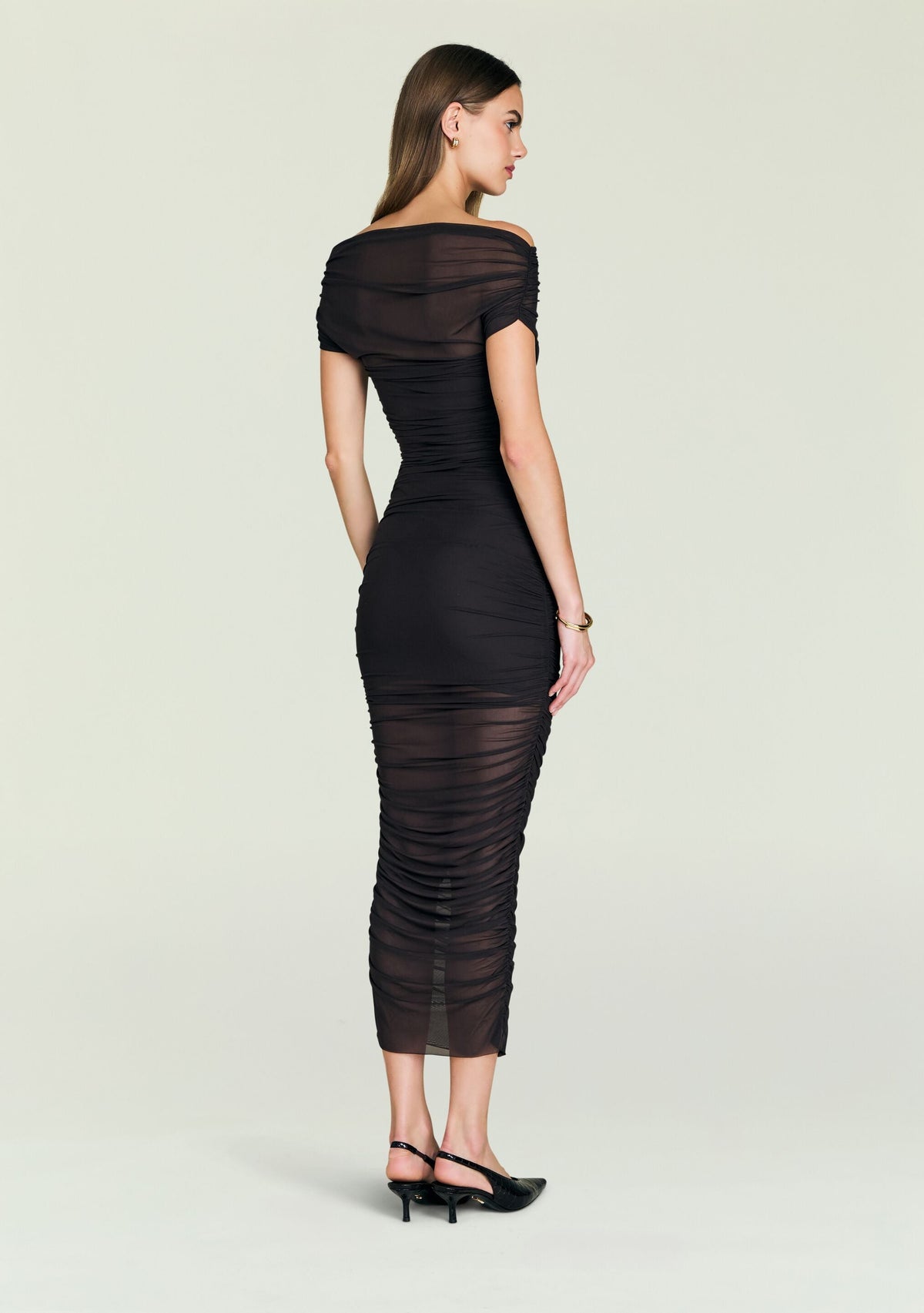 Noel Mesh Midi Dress