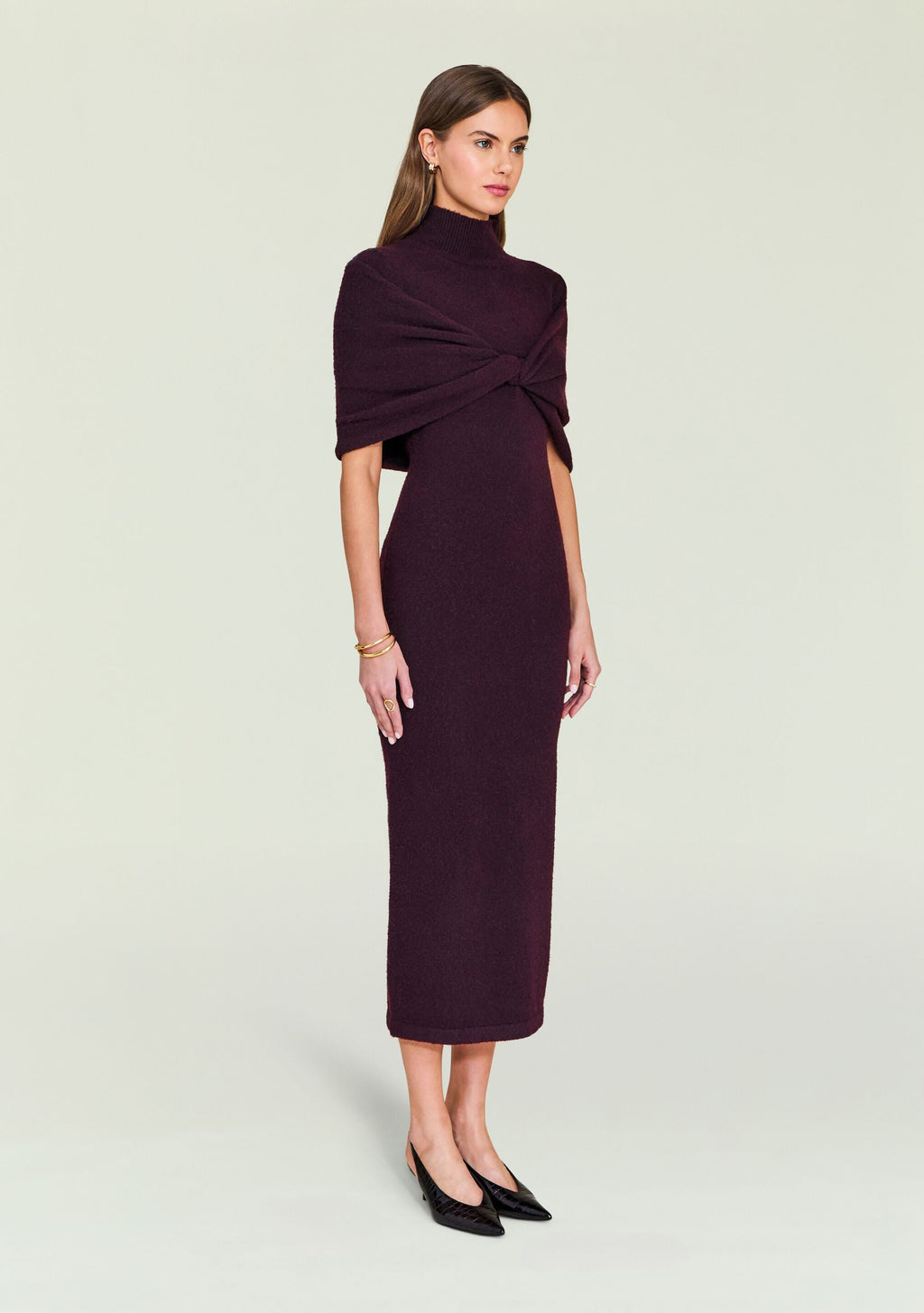 Wisteria Knit Midi Dress