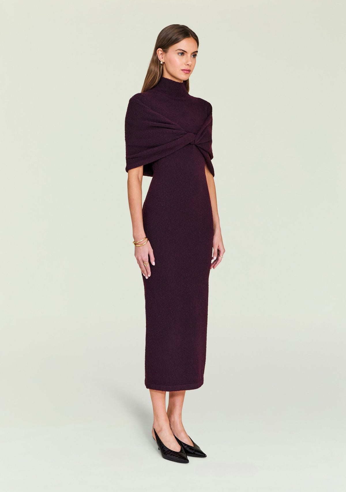 Wisteria Knit Midi Dress