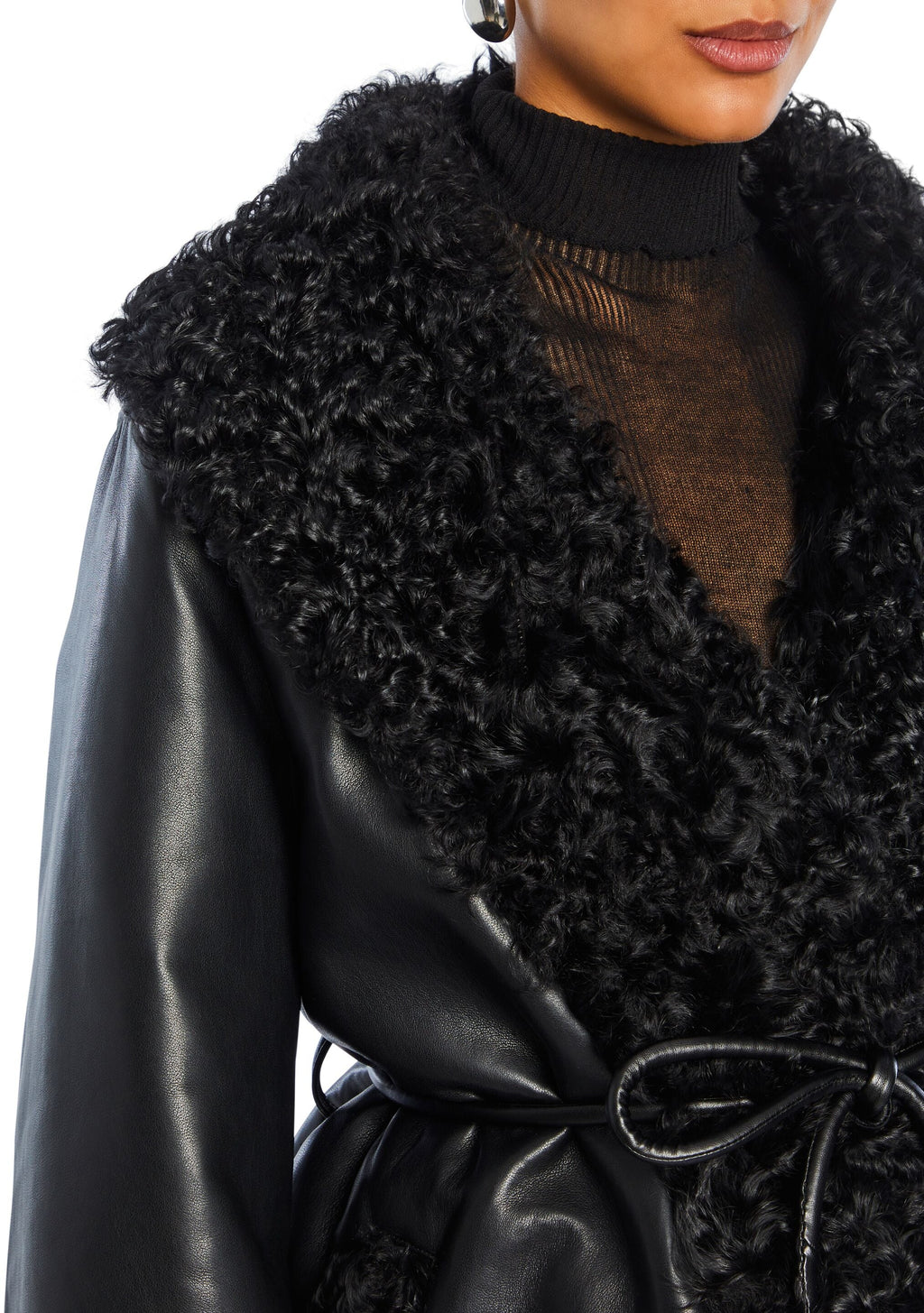 Roxanne Vegan Leather Coat