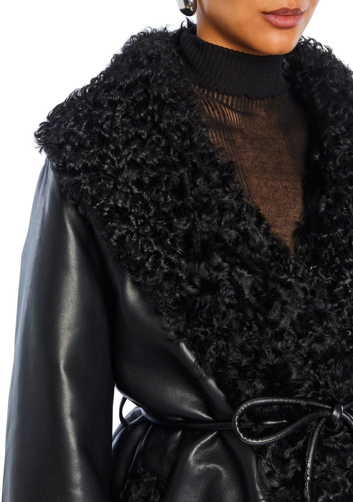 Roxanne Vegan Leather Coat