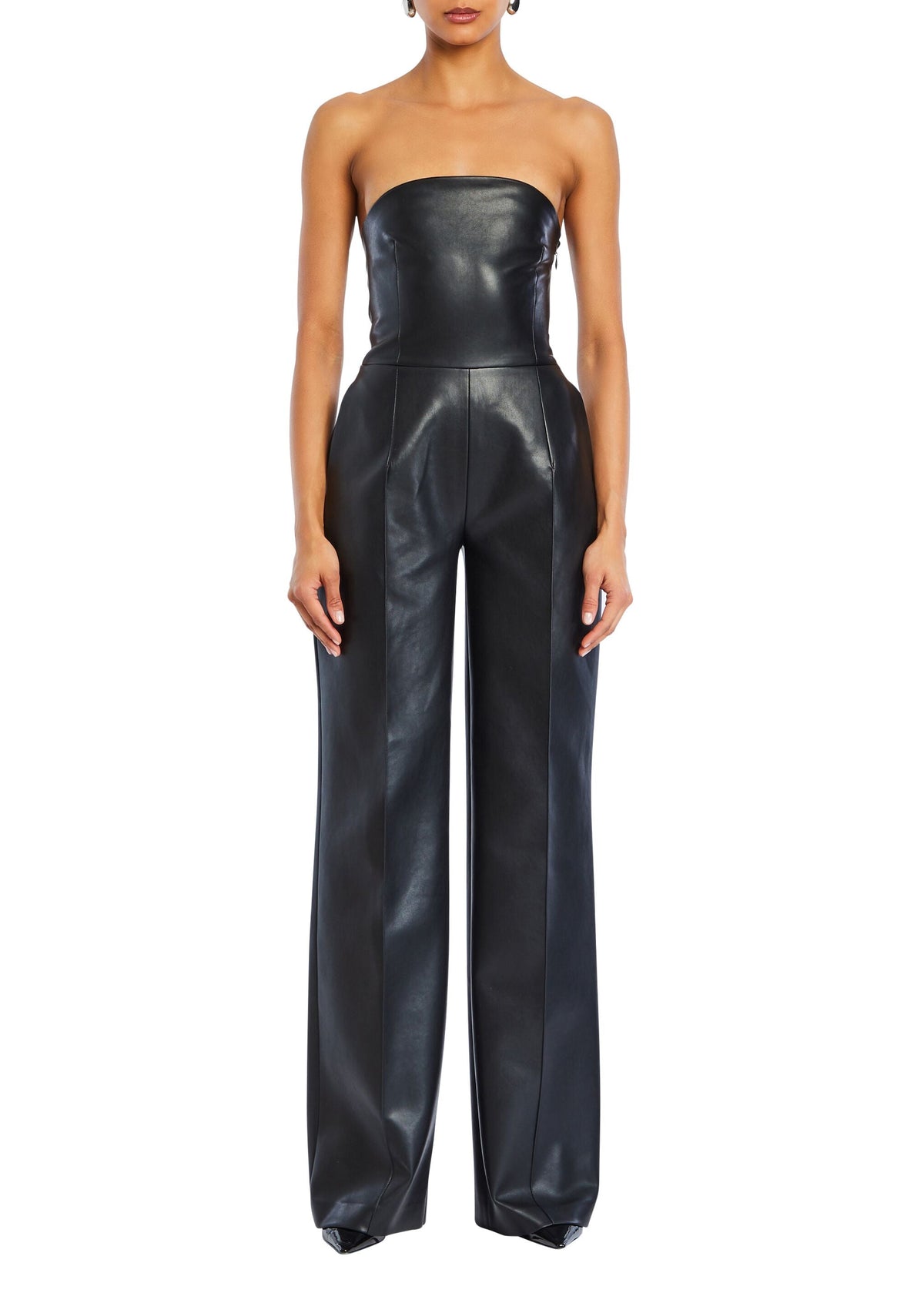 Zoe Faux Leather Jumpsuit