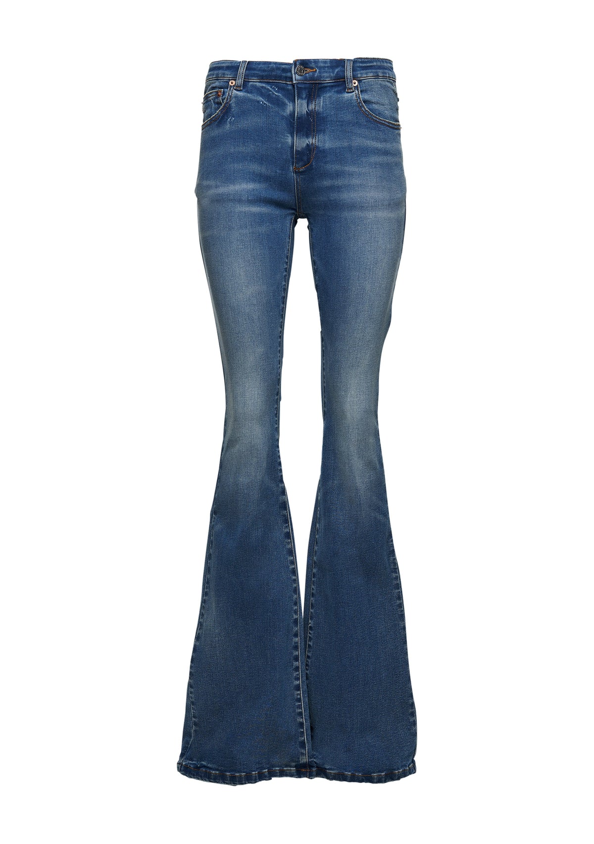 Demi Mid Rise Flare Jean